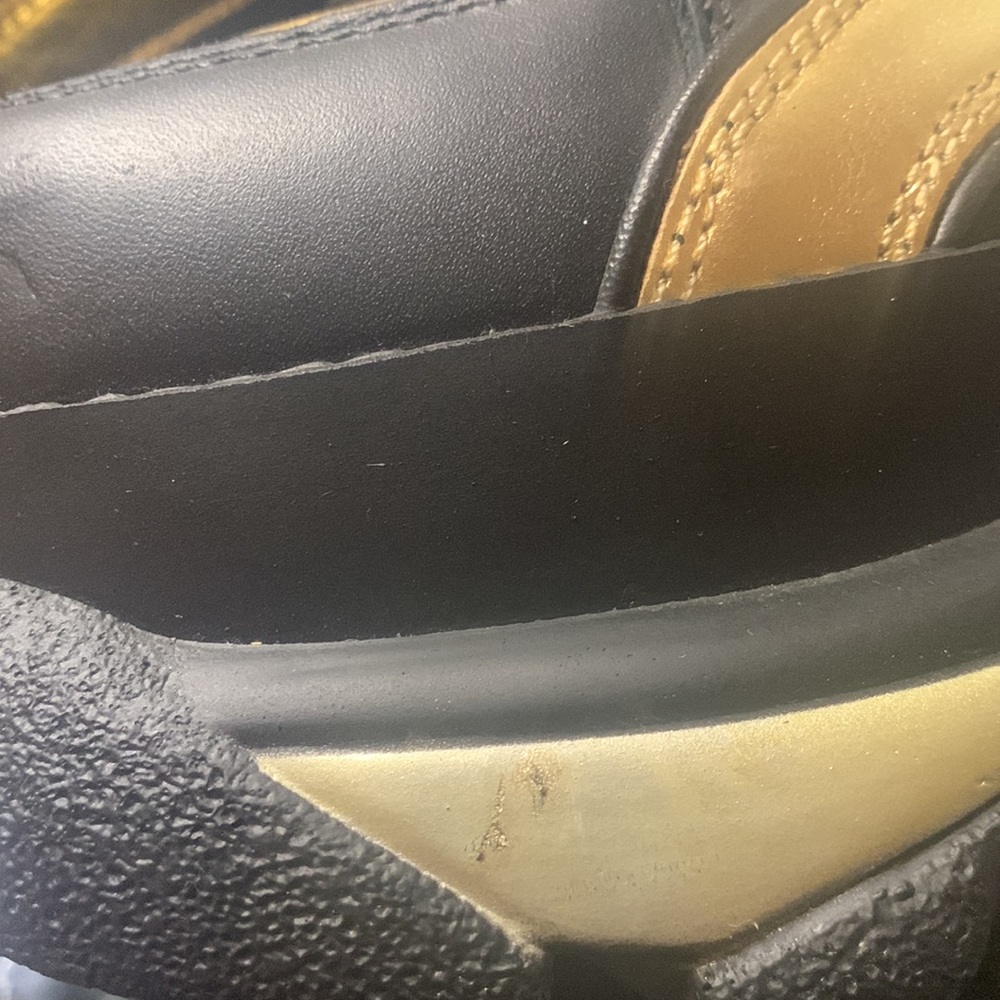 BUFFALO LONDON Black & Gold Platform Trainers/sneakers sz US 10/EU 41 - Picture 11 of 15